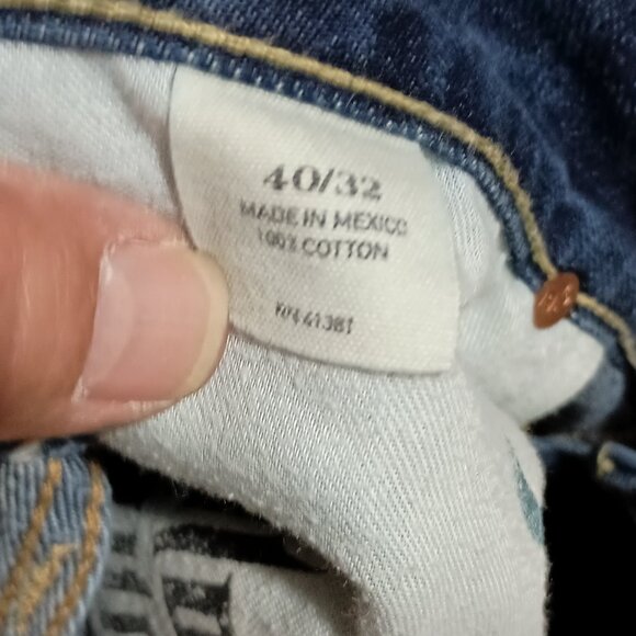 Polo Ralph Lauren 018 Slim Straight Blue Denim Jeans 40x32 Riverside Wash - Picture 12 of 16